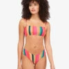 BILLABONG Stripes For Daze Bandeau Bikini Top MULTI