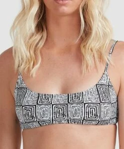 BILLABONG Atmosphere Bralette Bikini Top WHITE -Womens Swim BILLABONG abjx300391 billabongw wht dtl1