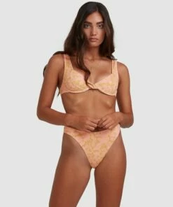 BILLABONG Summer Sun Havana Bikini Bottom CORAL -Womens Swim BILLABONG abjx300396 billabongw crl frt2