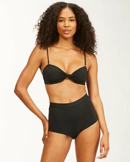 BILLABONG Sol Searcher Lulu Bandeau Bikini Top BLACK PEBBLE 2 BILLABONG Sol Searcher Lulu Bandeau Bikini Top BLACK PEBBLE - Image 2
