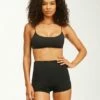 BILLABONG Sol Searcher Skinny Mini Bikini Top BLACK PEBBLE