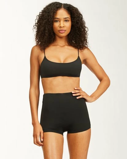 BILLABONG Sol Searcher Skinny Mini Bikini Top BLACK PEBBLE 1 BILLABONG Sol Searcher Skinny Mini Bikini Top BLACK PEBBLE