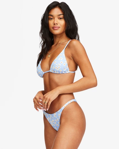 BILLABONG Dont Be Blue Slide Tall Triangle Bikini Top SWEET BLUE 2 BILLABONG Dont Be Blue Slide Tall Triangle Bikini Top SWEET BLUE - Image 2