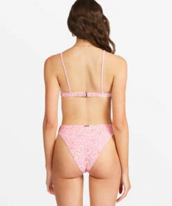 BILLABONG Daisy Craze Coco Tie-Front Bralette Bikini Top PINK LADY 7 BILLABONG Daisy Craze Coco Tie-Front Bralette Bikini Top PINK LADY -Womens Swim BILLABONG abjx300439 billabongw mee0 bck1