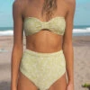 BILLABONG Little Whispers Bandeau Bikini Top LIME