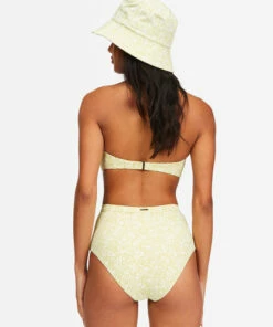 BILLABONG Little Whispers Bandeau Bikini Top LIME -Womens Swim BILLABONG abjx300441 billabongw lim bck1