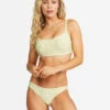 BILLABONG Little Whispers Mia Bralette DD Bikini Top LIME