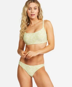 BILLABONG Little Whispers Mia Bralette DD Bikini Top LIME