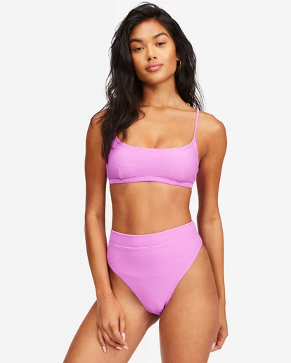 BILLABONG Tanlines Avery Mini Scoop-Neck Bikini Top WHITE 2 BILLABONG Tanlines Avery Mini Scoop-Neck Bikini Top WHITE - Image 2