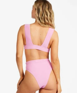 BILLABONG Sol Searcher Plunge V-Neck Bikini Top PARADISE PINK 7 BILLABONG Sol Searcher Plunge V-Neck Bikini Top PARADISE PINK -Womens Swim BILLABONG abjx300463 billabongw pdp bck1