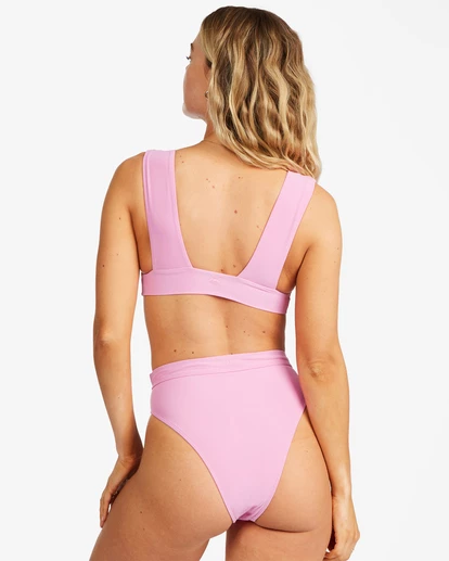 BILLABONG Sol Searcher Plunge V-Neck Bikini Top PARADISE PINK 4 BILLABONG Sol Searcher Plunge V-Neck Bikini Top PARADISE PINK - Image 4