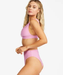 BILLABONG Sol Searcher Plunge V-Neck Bikini Top PARADISE PINK 6 BILLABONG Sol Searcher Plunge V-Neck Bikini Top PARADISE PINK -Womens Swim BILLABONG abjx300463 billabongw pdp sd1