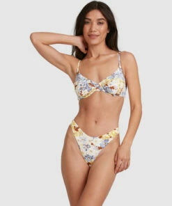 BILLABONG Hula Moon Nova Bra Bikini Top WHITE -Womens Swim BILLABONG abjx300471 billabongw wht frt2