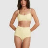 BILLABONG Tanlines DD Vintage Bralette Bikini Top BANANA