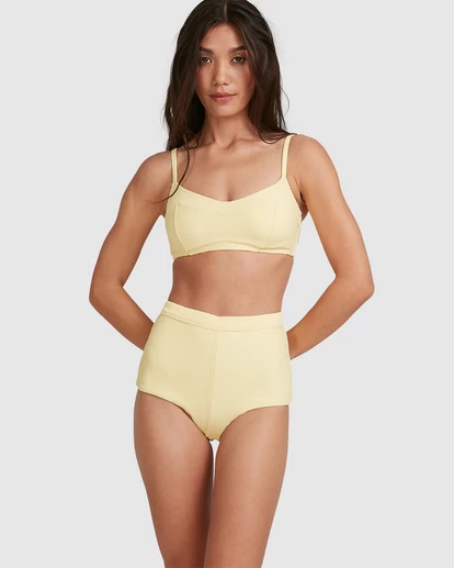 BILLABONG Tanlines DD Vintage Bralette Bikini Top BANANA 1 BILLABONG Tanlines DD Vintage Bralette Bikini Top BANANA