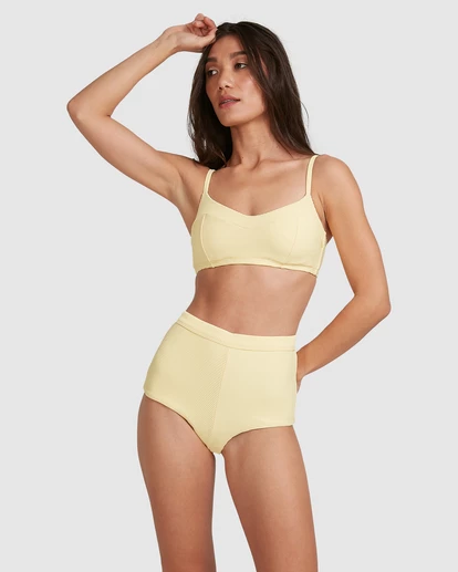 BILLABONG Tanlines DD Vintage Bralette Bikini Top BANANA 4 BILLABONG Tanlines DD Vintage Bralette Bikini Top BANANA - Image 4