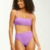BILLABONG Sol Searcher Bandeau Bikini Top ULTRA VIOLET