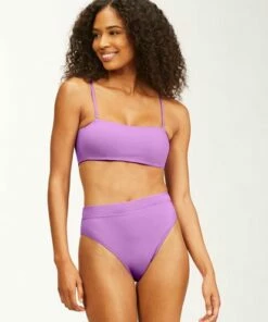 BILLABONG Sol Searcher Bandeau Bikini Top ULTRA VIOLET