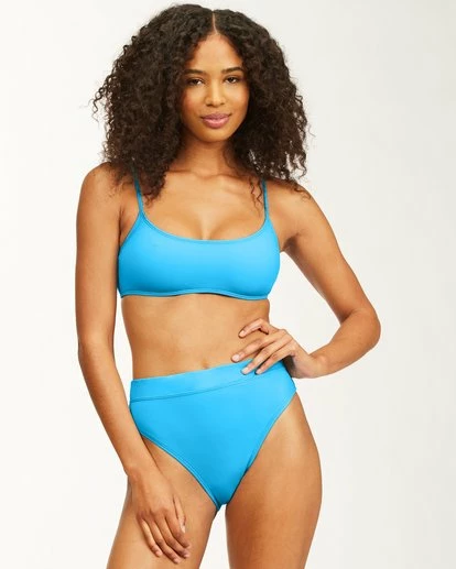 BILLABONG Sol Searcher Skinny Mini Cropped Bikini Top TAHITI BLUE 1 BILLABONG Sol Searcher Skinny Mini Cropped Bikini Top TAHITI BLUE