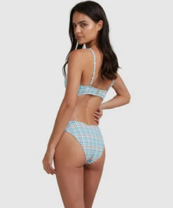 BILLABONG Blue Sky Long Line Bra Bikini Top BLUE -Womens Swim BILLABONG abjx300487 billabongw blu bck1