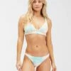 BILLABONG Rainbow Tide Banded Triangle Bikini Top MULTI