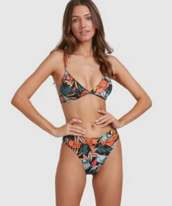 BILLABONG Somedaze Charlie Trilette Bikini Top BLACK