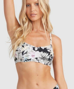 BILLABONG Tropicool Vintage DD Bralette Bikini Top BLACK 13 BILLABONG Tropicool Vintage DD Bralette Bikini Top BLACK -Womens Swim BILLABONG abjx300506 billabongw blk dtl1