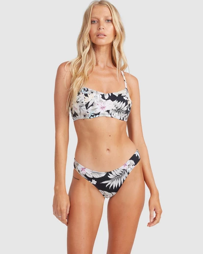 BILLABONG Tropicool Vintage DD Bralette Bikini Top BLACK 2 BILLABONG Tropicool Vintage DD Bralette Bikini Top BLACK - Image 2