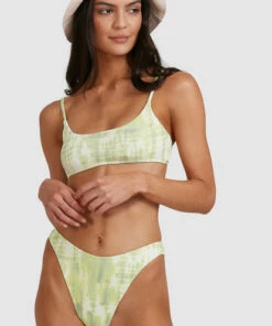 BILLABONG To Dye For Bralette Bikini Top LIME -Womens Swim BILLABONG abjx300507 billabongw lim dtl1