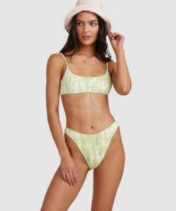 BILLABONG To Dye For Bralette Bikini Top LIME -Womens Swim BILLABONG abjx300507 billabongw lim frt1