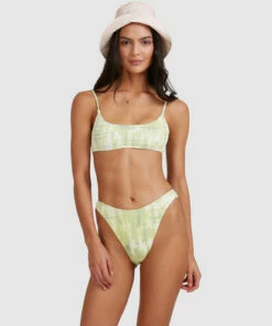 BILLABONG To Dye For Bralette Bikini Top LIME -Womens Swim BILLABONG abjx300507 billabongw lim frt2