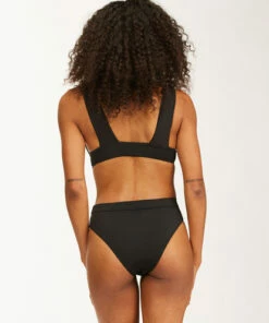 BILLABONG Sol Searcher Plunge Bikini Top BLACK PEBBLE -Womens Swim BILLABONG abjx300509 billabongw bpb bck1