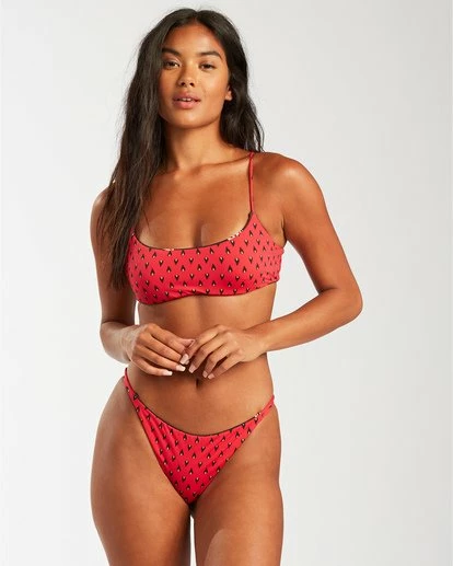 BILLABONG Falling Light Maya Bikini Bottom CRIMSON 5 BILLABONG Falling Light Maya Bikini Bottom CRIMSON - Image 5