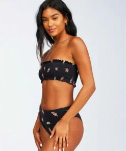 BILLABONG Falling Light Rise Bikini Bottom BLACK PEBBLE -Womens Swim BILLABONG abjx400125 billabongw bpb sd1