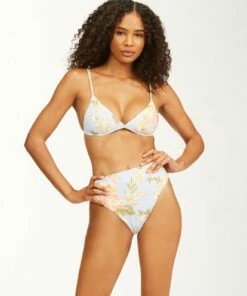 BILLABONG Skies For Days Rise Bikini Bottoms ICE BLUE -Womens Swim BILLABONG abjx400164 billabongw icb frt1
