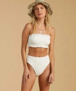 BILLABONG Salty Blonde By The Seashore High Maui Rider Bikini Bottoms SALT CRYSTAL -Womens Swim BILLABONG abjx400203 billabongw scs frt1
