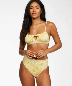 BILLABONG Make You Mine Rise Bikini Bottoms YELLOW FADE 5 BILLABONG Make You Mine Rise Bikini Bottoms YELLOW FADE -Womens Swim BILLABONG abjx400239 billabongw ylf frt1