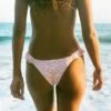 BILLABONG Ditsy Darling Scoop Hike Bikini Bottoms CORAL SANDS