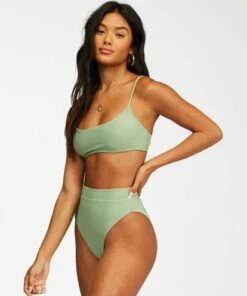 BILLABONG Tanlines Rise Bikini Bottoms SAFARI GREEN 8 BILLABONG Tanlines Rise Bikini Bottoms SAFARI GREEN -Womens Swim BILLABONG abjx400306 billabongw saf sd1
