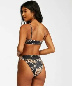 BILLABONG Safari Nights Aruba Bikini Bottoms BLACK PEBBLE