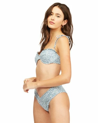 BILLABONG Something Sweet Shirred Fiji Bikini Bottoms RIVER 2 BILLABONG Something Sweet Shirred Fiji Bikini Bottoms RIVER - Image 2