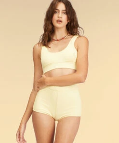 BILLABONG Wrangler Face The Sun Surf Shorts RETRO YELLOW 6 BILLABONG Wrangler Face The Sun Surf Shorts RETRO YELLOW -Womens Swim BILLABONG abjx400319 billabongw yek0 frt1