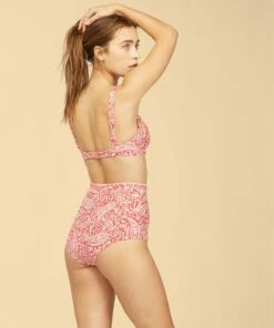 BILLABONG Wrangler Ruby Sands Avalon Bikini Bottoms CLASSIC RED