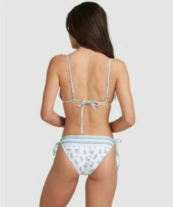 BILLABONG Cloud 9 Tie Side Tropic Bikini Bottoms WHITE