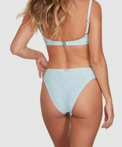 BILLABONG Sea Mist Gathered Bondi Bikini Bottoms BLUE -Womens Swim BILLABONG abjx400346 billabongwg blu dtl1