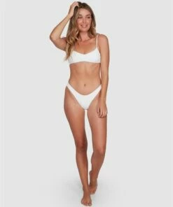 BILLABONG Tanlines Skimpy Hike Bikini Bottoms WHITE -Womens Swim BILLABONG abjx400349 billabongsg wht frt1
