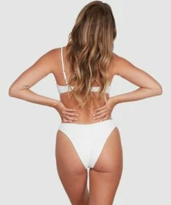 BILLABONG Tanlines Skimpy Hike Bikini Bottoms WHITE