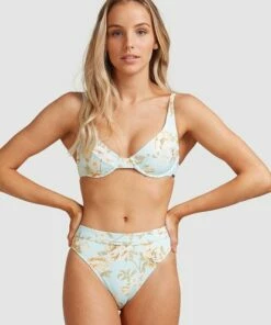 BILLABONG Laguna Maui Rider Bikini Bottoms PASTEL BLUE -Womens Swim BILLABONG abjx400354 billabongw beh0 frt1