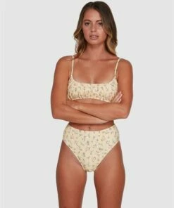 BILLABONG Pretty Moon Hi Maui Rider Bikini Bottoms MELLOW YELLOW 9 BILLABONG Pretty Moon Hi Maui Rider Bikini Bottoms MELLOW YELLOW -Womens Swim BILLABONG abjx400361 billabongwg mly frt1