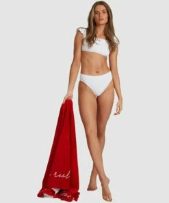 BILLABONG Beach Bliss Maui Rider Bikini Bottoms WHITE 11 BILLABONG Beach Bliss Maui Rider Bikini Bottoms WHITE -Womens Swim BILLABONG abjx400370 billabongs wht frt9
